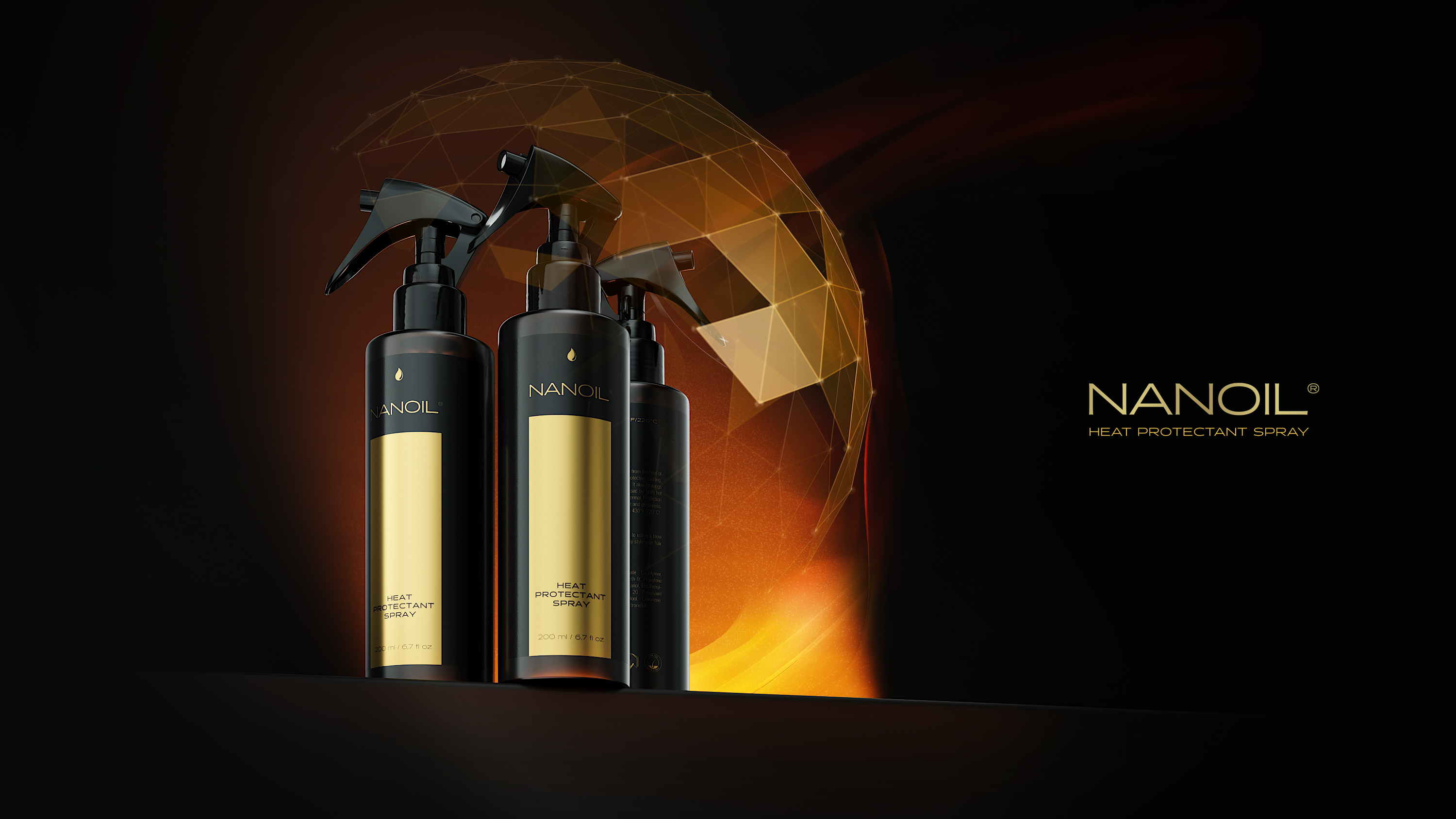 Nanoil proteção térmica para o cabelo